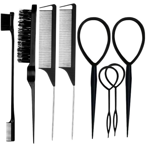 8-Piece Hair Styling Comb Set