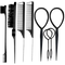 8-Piece Hair Styling Comb Set